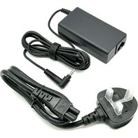 Black BTI charger with Lenovo 4.0mm x 1.7mm tip, UK power cable, and rectangular adapter block.