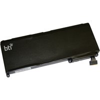 Black BTI 63.5Wh 3-cell battery for Apple MacBook, rectangular shape with connector on the side.