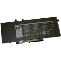 Black BTI 68Wh 4-cell battery with label for Dell Precision and Latitude laptops, rectangular shape with connector.