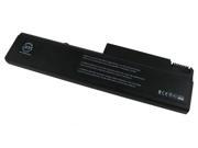 Black BTI 10.8V 6-cell laptop battery compatible with HP Compaq ProBook 655, featuring a sleek design with a label and multiple connectors on one end.