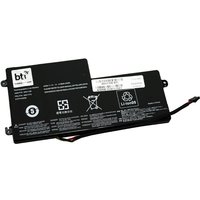 Black BTI 24Wh 3-cell battery with white labels, compatible with ThinkPad models, featuring connector wires.