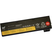 Black BTI 24Wh 3-cell battery for Lenovo Thinkpad, rectangular with yellow label and connector on one side.