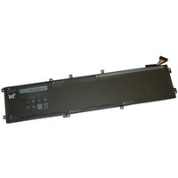 Black BTI 1P6KD 84Wh 6-cell battery for Dell XPS 9550, rectangular with connector cable and label.