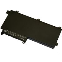 Black BTI 3-cell 37Wh laptop battery for HP Probook 640 650 G2 G3, rectangular with connector slots.