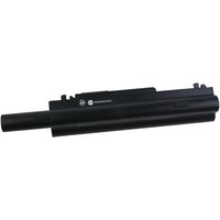 Black BTI 9-cell battery for DELL STUDIO XPS 13, cylindrical shape with connector ports on the side.