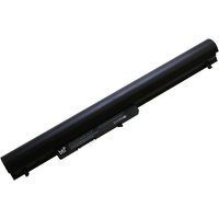 Black BTI 4-cell 40Wh laptop battery, cylindrical shape, compatible with HP models, 18-month warranty label.
