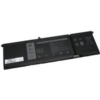Black BTI 4-cell 51Wh laptop battery with label for Dell Inspiron, rectangular shape, multiple connectors.