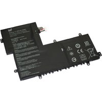 Black BTI 42Wh 3 cell battery with white text and symbols, compatible with ASUS Chromebook models.