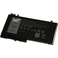 Black BTI 451-BBUJ 47Wh 3-cell battery for Latitude laptops, rectangular with printed specifications and logo.