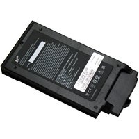 Black rectangular BTI battery for GETAC S410 with label and connector port on one end.