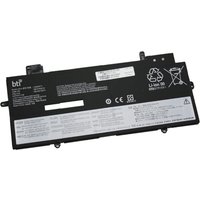 Black BTI 57Wh 4-cell battery for Lenovo Thinkpad with white labels and recycling symbols.