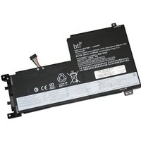 Black BTI 55Wh 3-cell battery for Lenovo Ideapad 5, rectangular with connector cable and white label detailing.