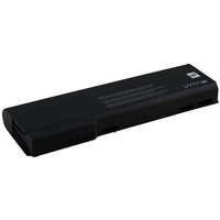 Black BTI 9-cell laptop battery, rectangular with label, compatible with HP Elitebook and Probook models.