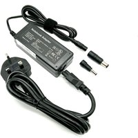 Black BTI 65W AC adapter with UK plug, two connectors (7.5mm, 4.5mm), and attached power cable.