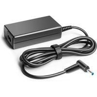 Black BTI 65W laptop charger with rectangular adapter and 4.5mm x 3.0mm connector for HP models.