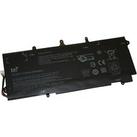 Black BTI 42Wh 3-cell battery for HP FOLIO 1040 G0 G1 with printed specifications and connector cable.