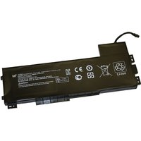 Black BTI 9-cell battery for HP Zbook 15 G3 with white text and symbols, rectangular shape with connector port.