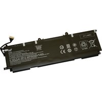 Black BTI 3-cell laptop battery with white text, connector cable, and safety icons.
