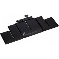 Black BTI 95Wh 6-cell battery for MacBook Pro Retina 15-inch, rectangular with connector strip on top.