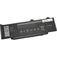 Black BTI 9HKT5 54Wh 3-cell laptop battery with label, compatible with various Dell Latitude and Precision models.