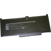 Black BTI laptop battery for Dell Latitude, rectangular with label and connector slots, 4 cell, 60 Whr capacity.