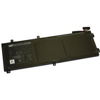 Black BTI lithium-ion battery for Dell XPS 15-9550, 56Whr, 3-cell, rectangular with connector on top edge.