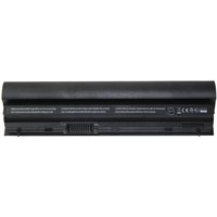 Black BTI notebook battery for DELL, model WRP9M, cylindrical shape with connector strip and printed specifications.