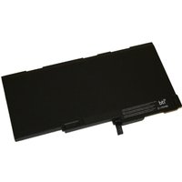 Black rectangular BTI laptop battery with connector tab, labeled for HP 11.1V, model 717376-001.