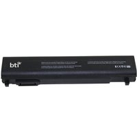 Black BTI laptop battery, 11.1V 5800mAh, rectangular with printed specifications and connector on one end.