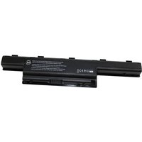 Black BTI AS10D51 48Wh 6-cell battery for Acer Aspire Travelmate with text and certification symbols on top.