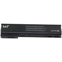 Black BTI CA06 56Wh 6-cell battery for HP PROBOOK 640 650 G1 with white text and certification symbols.