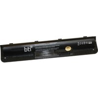 Black BTI DB03XL 30Wh 3-cell battery for HP PROBOOK 11 G1 G2, rectangular with connector ports and white branding.