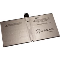 BTI DYNR01 38.2Wh 2-cell battery for Surface Pro 4, rectangular silver casing with connector and printed details.