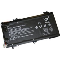 Black BTI E8Q01EA 41.5Wh 3-cell battery for HP Pavilion 14-AL, rectangular with white text and symbols.