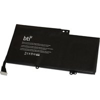 Black BTI 40Wh 3-cell battery for HP ENVY 15, slim rectangular shape with connector cable on the side.