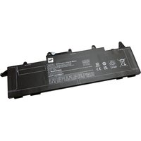 Black BTI 45Wh 3-cell battery for HP PROBOOK X360 435, rectangular with white text and certification symbols.