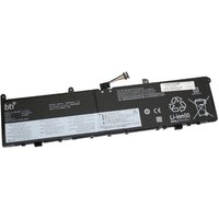 Black BTI 77Wh 4-cell laptop battery with labels and connector for Thinkpad P1 G1, X1 Extreme G1, P1 G2 models.