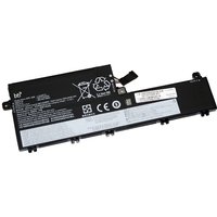Black BTI 68Wh 6-cell battery for Lenovo ThinkPad with white label and safety icons.