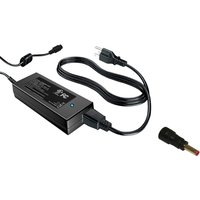 Black BTI 65W laptop charger for Dell with 7.4mm connector, power brick, and attached AC power cord.