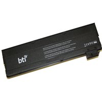 Black BTI 60Wh 6-cell laptop battery with white logo and text, compatible with Lenovo models.