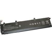 Black BTI 6-cell laptop battery for HP ZBook, rectangular with connector wires and printed specifications.