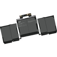 Black BTI 58Wh 6-cell battery for MacBook Air 13", rectangular with connector strip on top.