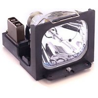 BTI projector lamp with rectangular black housing and reflective interior for NEC models M230X to M30.