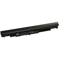 Black BTI replacement battery for HP Compaq laptops, elongated rectangular shape with connector pins.