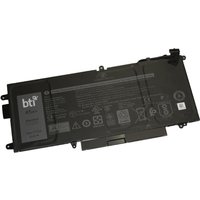 Black BTI replacement laptop battery for Latitude 5289, labeled with specifications, rectangular shape with connector.