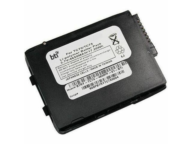 Black rectangular lithium-ion battery with a white label, featuring specifications including 3.7V, 4650mAh, and 17.20Wh, along with connector pins on one side.