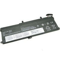 Black BTI 57Wh 3-cell battery for Lenovo ThinkPad T590, rectangular with white label and connector on top edge.