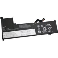 Black BTI 42Wh 3-cell battery for Lenovo IdeaPad with white label and connector cable.