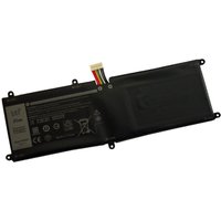 Black BTI T04E 35Wh 2-cell battery for DELL LATITUDE 11 5175 with multicolored connector wires.