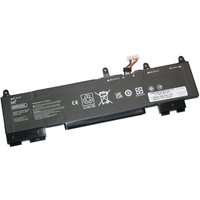 Black rectangular BTI 3-cell laptop battery with connector wires and white label for HP EliteBook G9 series.